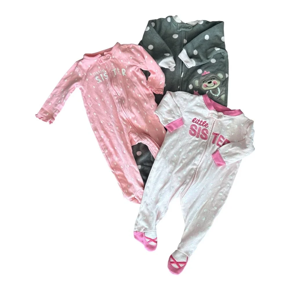 Carters Koala Baby 3pc Sleepwear Set Little Sister Sleepers & Monkey Sleep Sack